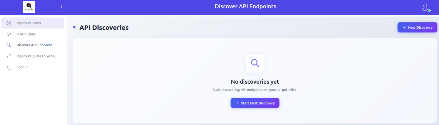 First discovery page